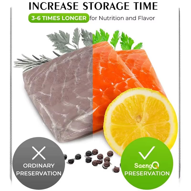 Vacuum Bags for Food Vacuum Sealer Food Fresh Long Keeping 12+15+20+25+30Cm*500Cm Rolls/Lot Bags for Vacuum Packer