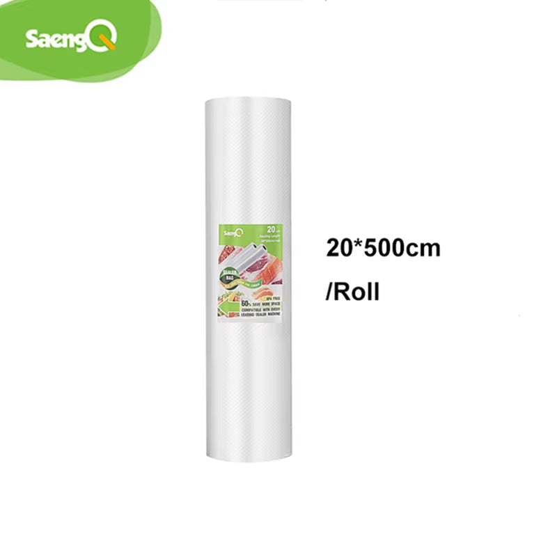 Vacuum Bags for Food Vacuum Sealer Food Fresh Long Keeping 12+15+20+25+30Cm*500Cm Rolls/Lot Bags for Vacuum Packer