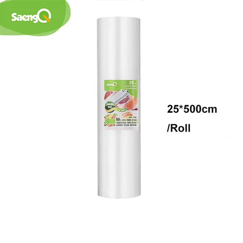 Vacuum Bags for Food Vacuum Sealer Food Fresh Long Keeping 12+15+20+25+30Cm*500Cm Rolls/Lot Bags for Vacuum Packer