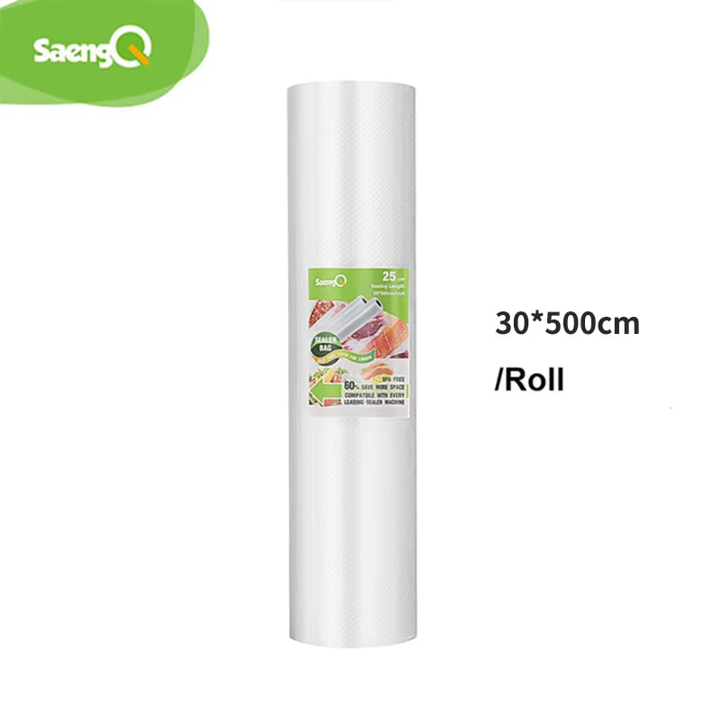 Vacuum Bags for Food Vacuum Sealer Food Fresh Long Keeping 12+15+20+25+30Cm*500Cm Rolls/Lot Bags for Vacuum Packer
