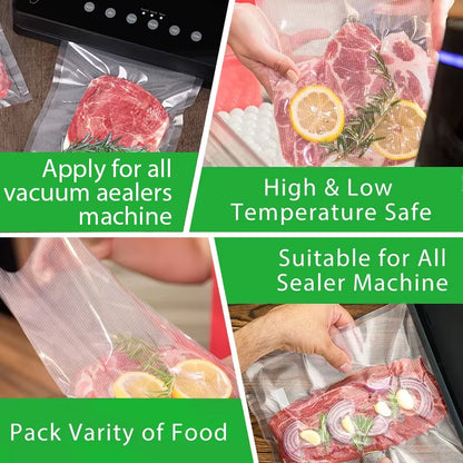 Vacuum Bags for Food Vacuum Sealer Food Fresh Long Keeping 12+15+20+25+30Cm*500Cm Rolls/Lot Bags for Vacuum Packer